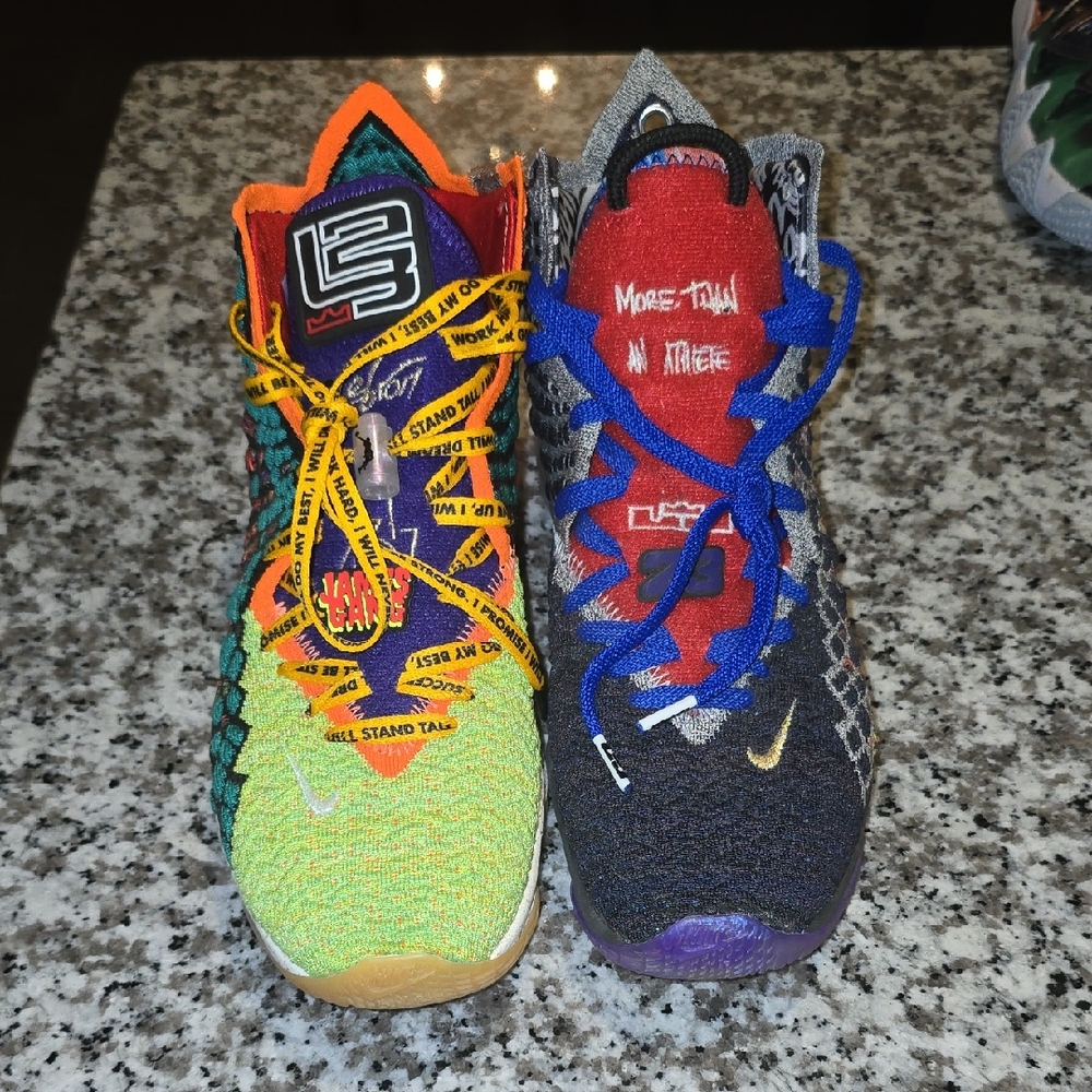 Nike Multicolor Kids Sneakers with Yellow and Blue Accents